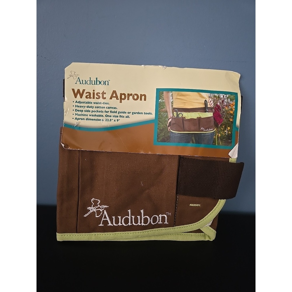Audubon Half Waist Work Apron Garden Rugged Canvas Woodwork Tool Belt  Heavy Dut